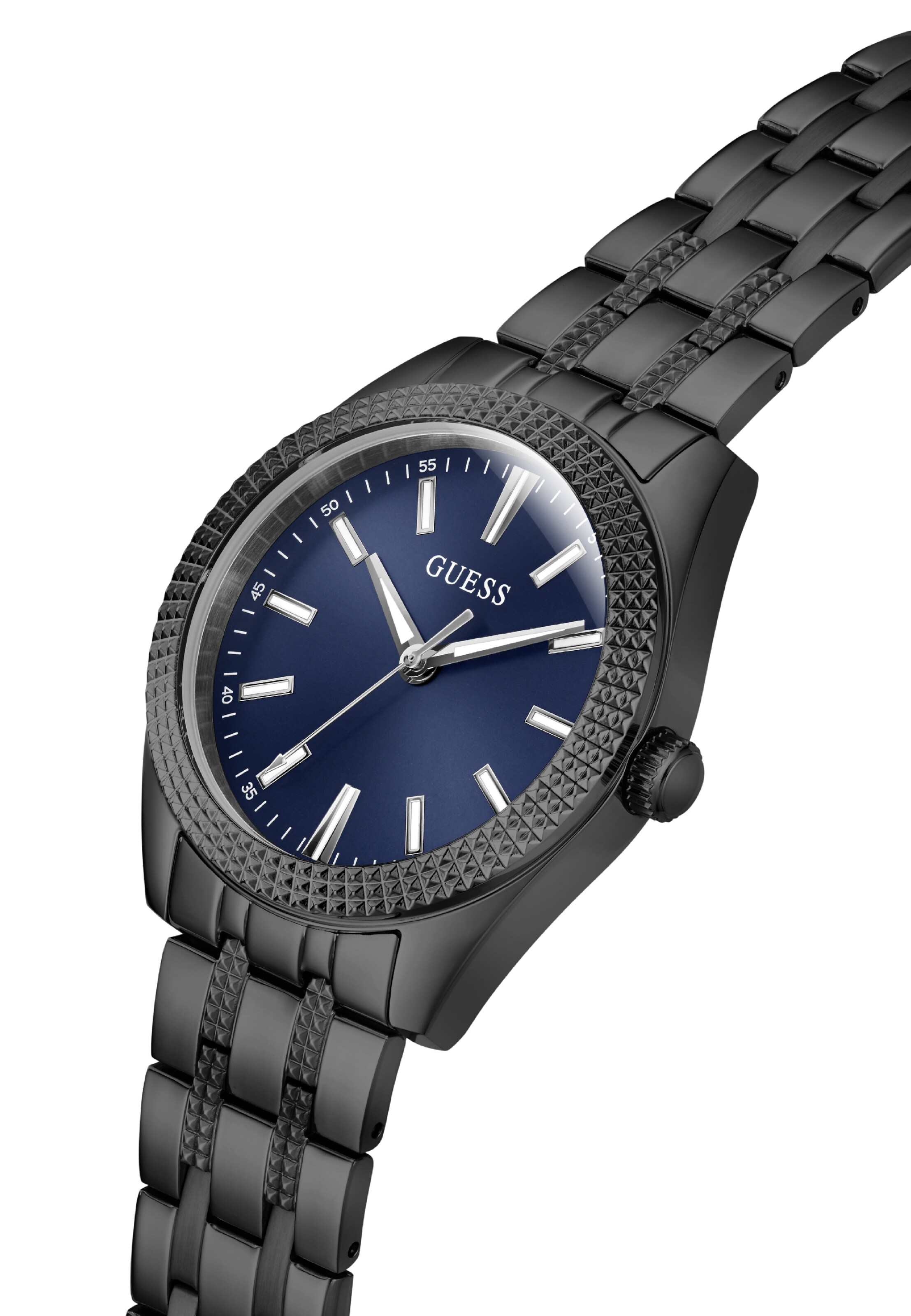 GUESS Analoog horloge ' PERCY ' in Zwart