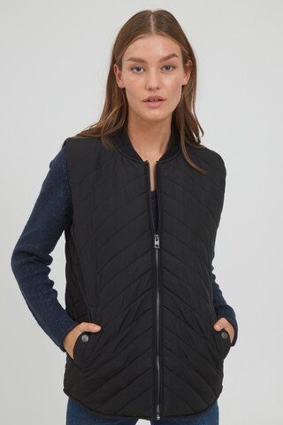 Oxmo Bodywarmer 'Macy' in Zwart: voorkant