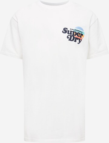 Superdry T-Shirt 'Cali' in Weiß: predná strana