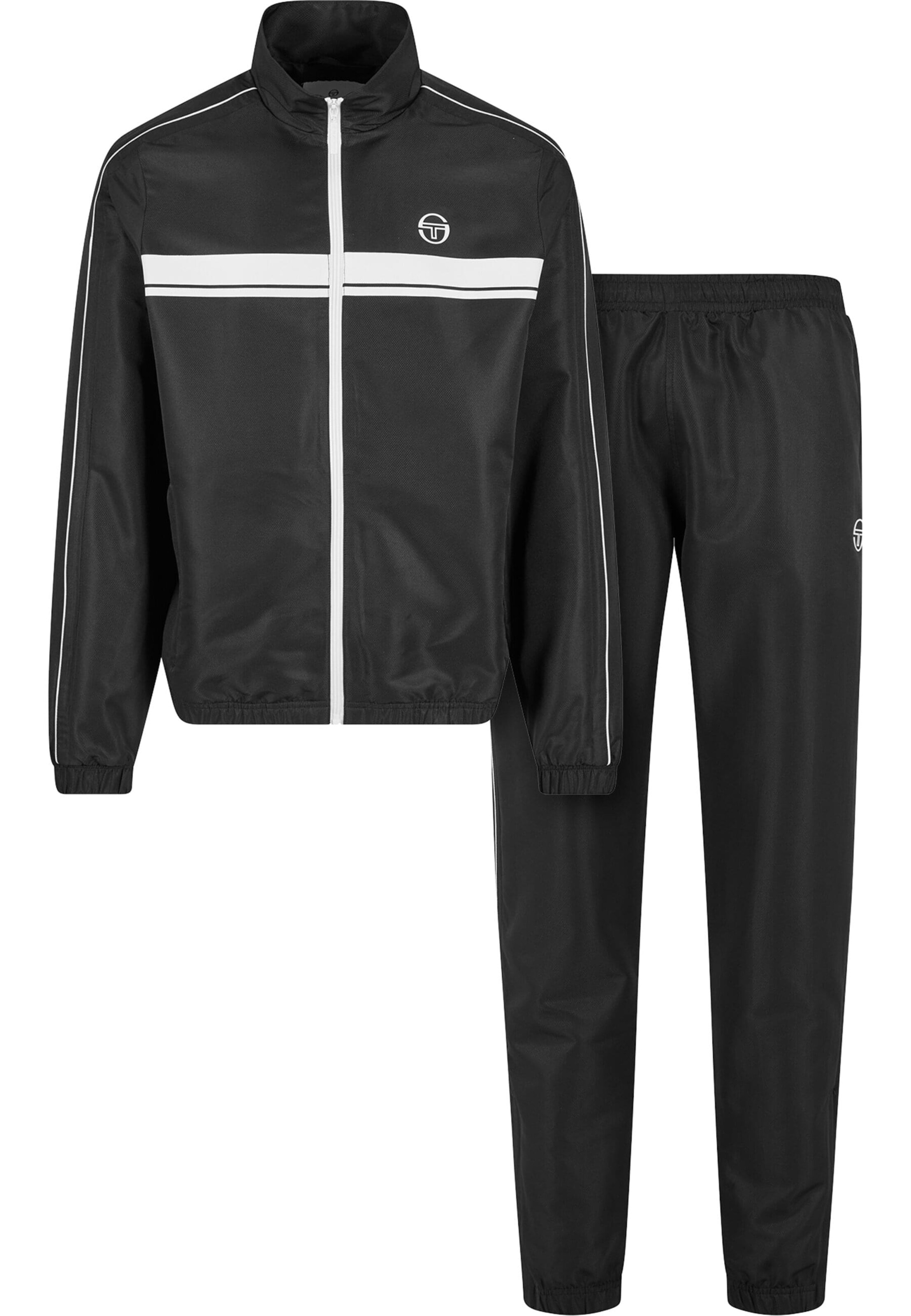 Sergio Tacchini - Fato de treino ' ' em preto: frente