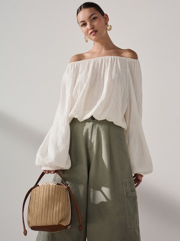 Next Bluse in Beige: Vorderseite