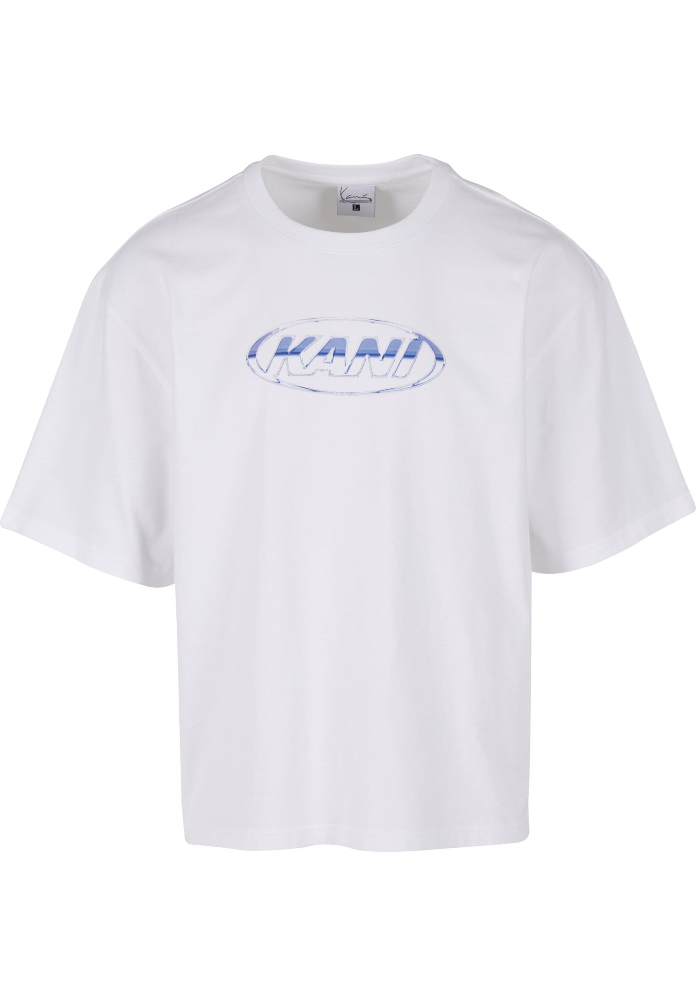 Karl Kani T-Shirt en bleu / blanc, Vue avec produit