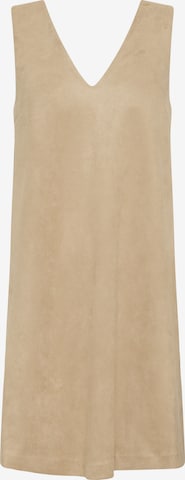 ICHI Dress in Beige: front