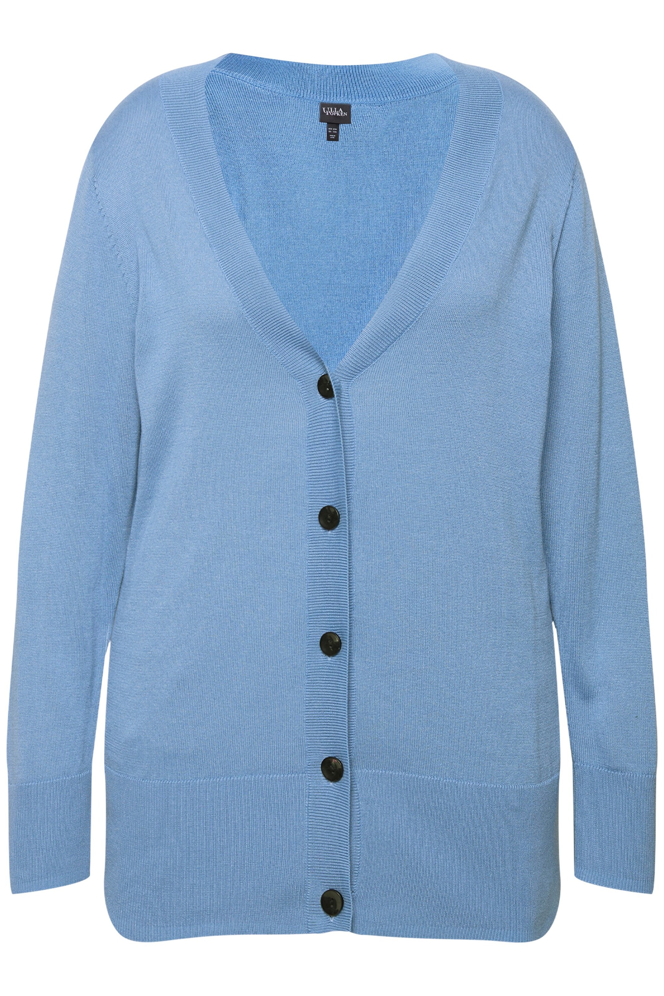 Ulla Popken Knit cardigan in Blue: front