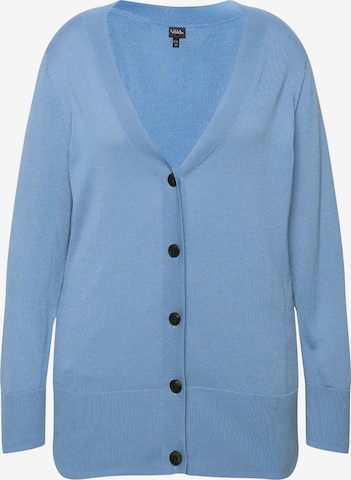 Cardigan Ulla Popken en bleu : devant