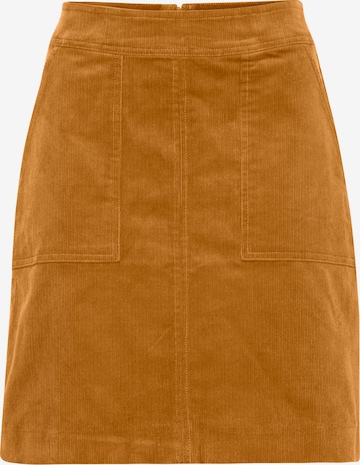 ICHI Skirt 'CASSIA' in Brown: front