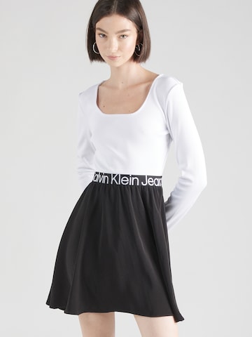 Calvin Klein Jeans Šaty – černá: přední strana