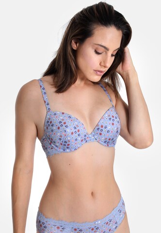 Invisible Soutien-gorge 'ARTFUL PRINT' sassa en bleu