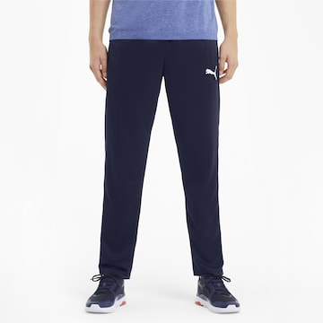 PUMA Regular Sports trousers in Blue: front