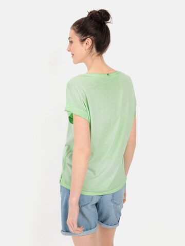 CAMEL ACTIVE T-Shirt aus softem Modal und Baumwolle in Grün