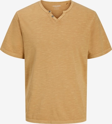 T-Shirt 'JJESPLIT' JACK & JONES en jaune : devant
