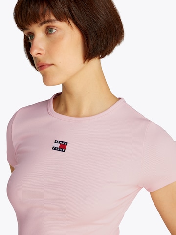 Maglietta di Tommy Jeans in rosa