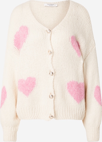 balta ZABAIONE Kardiganas 'Ma44rliaa': priekis