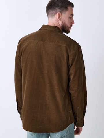 Next Comfort Fit Hemd in Braun