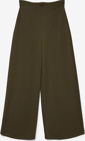 VERO MODA - Pierna ancha Pantalón plisado en verde: frente