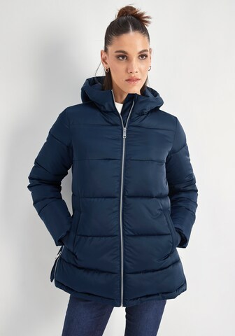 HECHTER PARIS Winter Coat in Blue: front