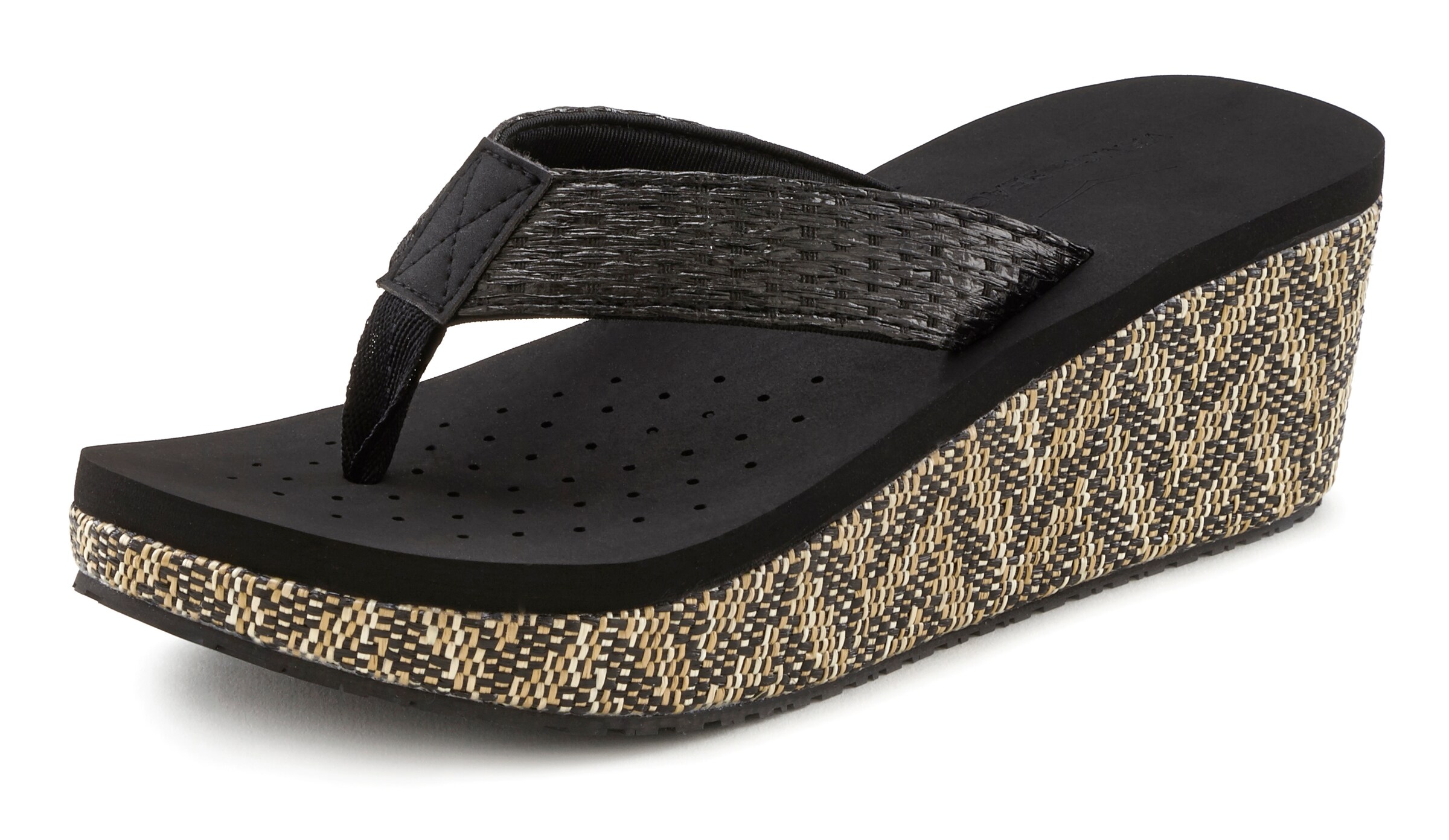 VENICE BEACH Pantolette i svart: framsida