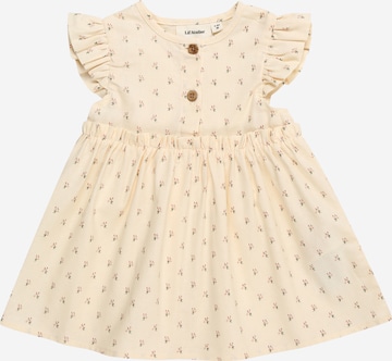 Lil ' Atelier Kids Jurk 'Famaja' in Beige: voorkant