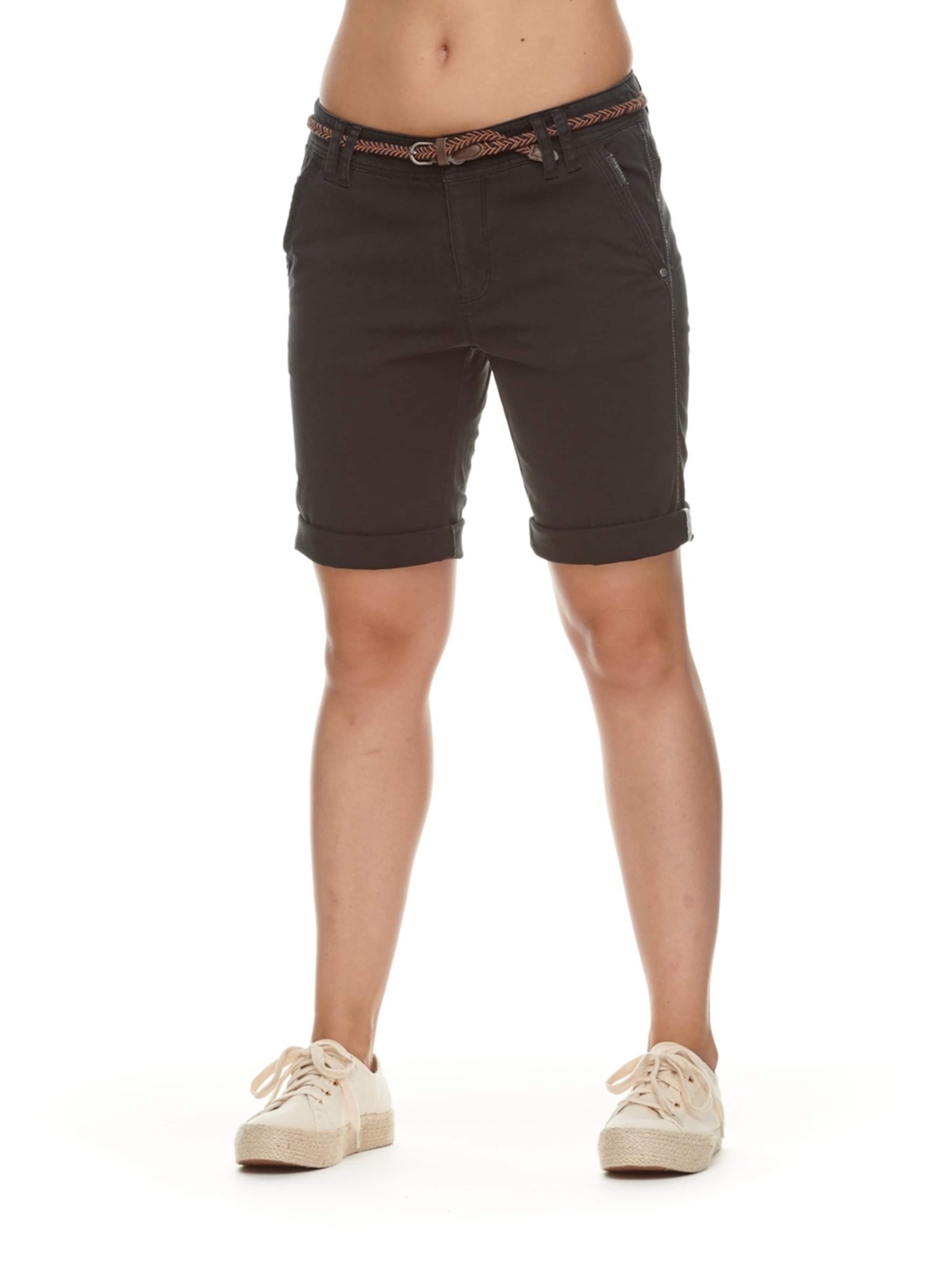 Ragwear Slimfit Chinohousut 'Ramira' värissä musta: etupuoli