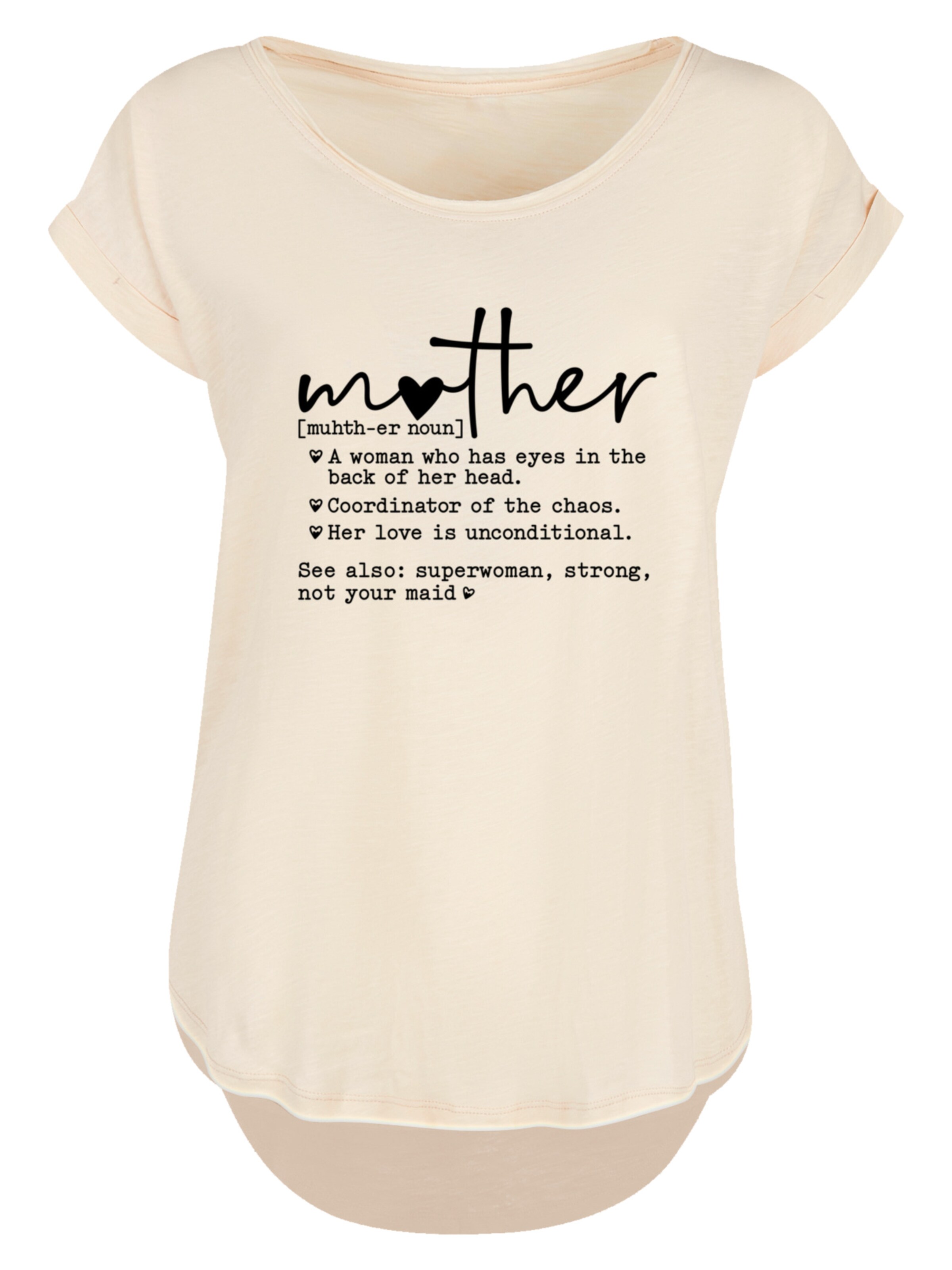 F4NT4STIC Shirt in Beige: voorkant