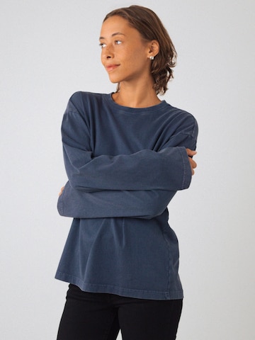Honest Basics Shirt in Blauw: voorkant