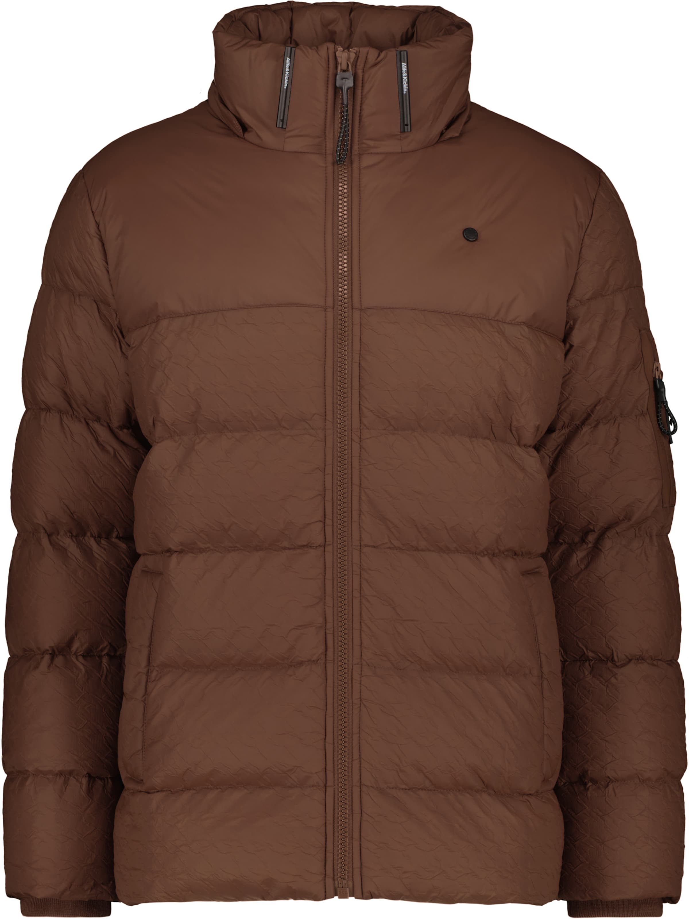 alife & kickin Between-Season Jacket 'Beat' in Brown: front