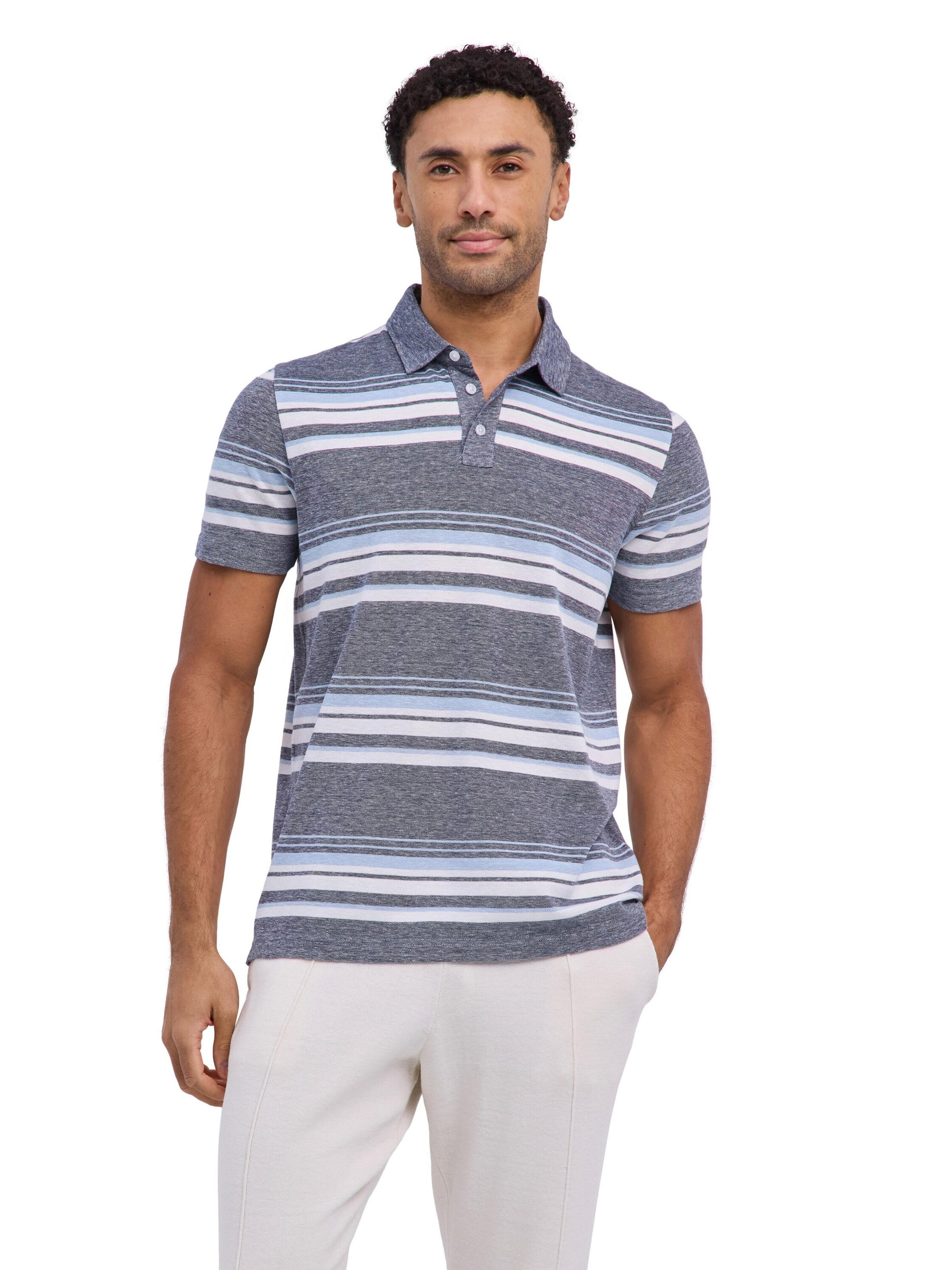 FALKE Shirt 'Cotton Linen' in Blue: front