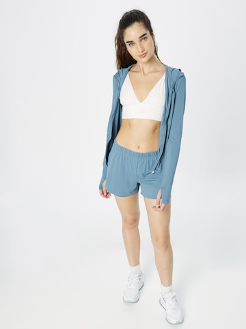 ONLY PLAY Athletic Zip-Up Hoodie 'MILA' in Blue