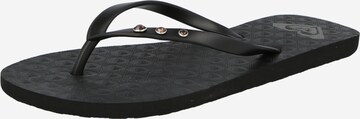 Tongs 'VIVA' ROXY en noir : devant