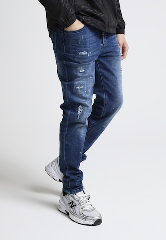 Alessandro Zavetti Slimfit Jeans 'Apollo 005' in Blauw