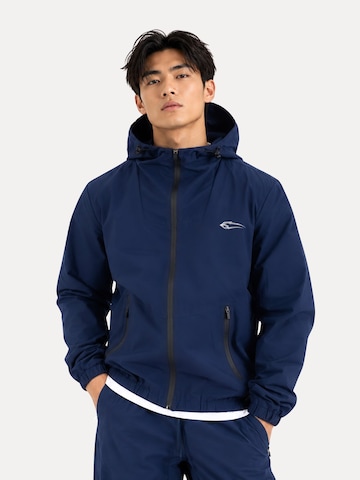 Veste mi-saison ' Lorenzo ' Smilodox en bleu : devant