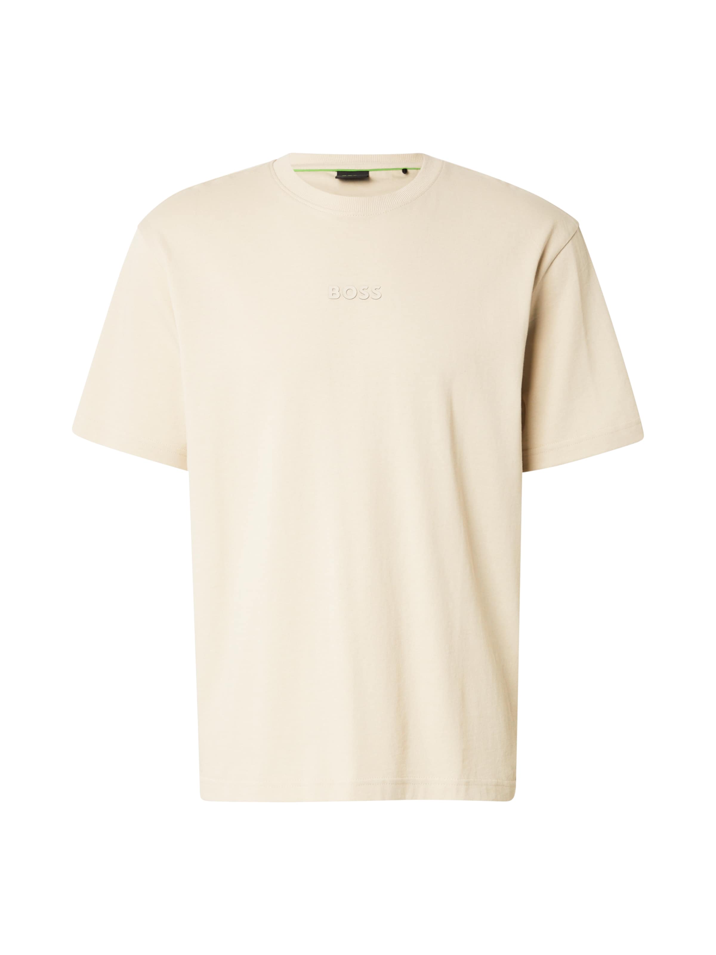 BOSS - Camiseta en beige: frente