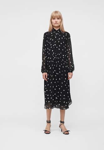 Rochie tip bluză de la Lala Berlin pe negru: față