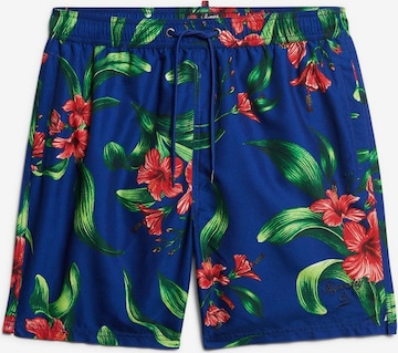 Shorts de bain Superdry en bleu : devant