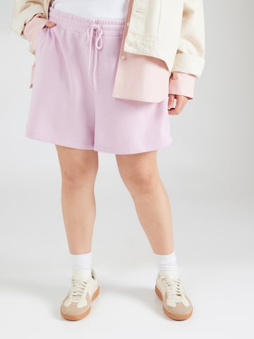 Loosefit Pantalon 'PCCHILLI' PIECES Curve en violet : devant