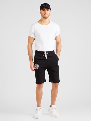 ALPHA INDUSTRIES Szabványos Nadrág 'NASA' - fekete