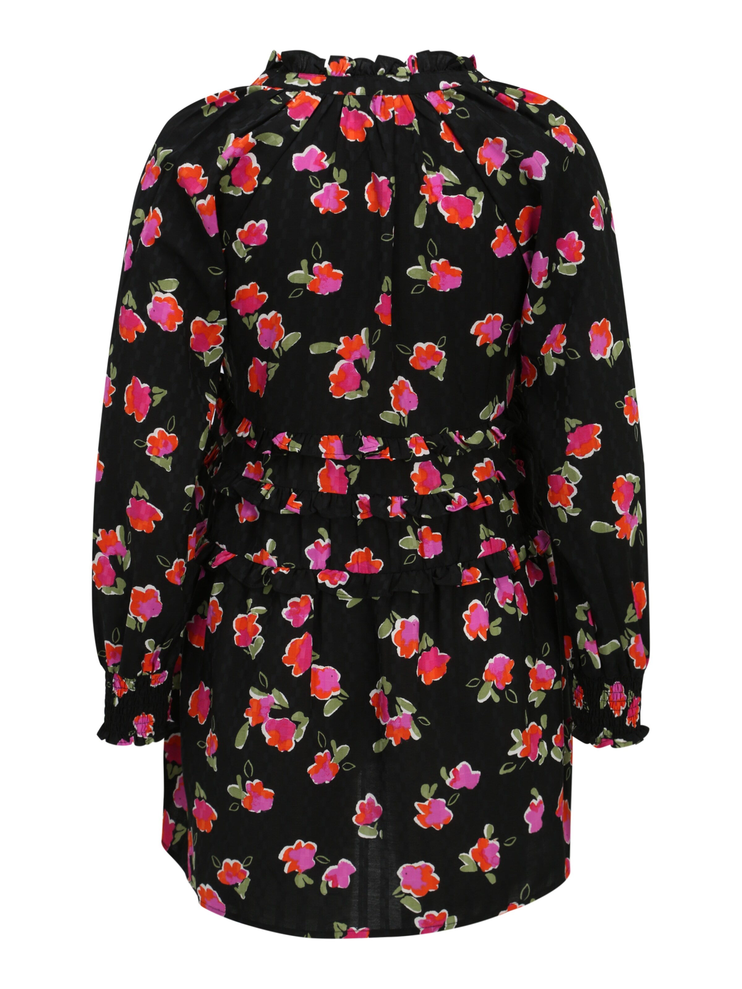 Dorothy Perkins Petite Skjortklänning 'Red Ditsy ' i svart