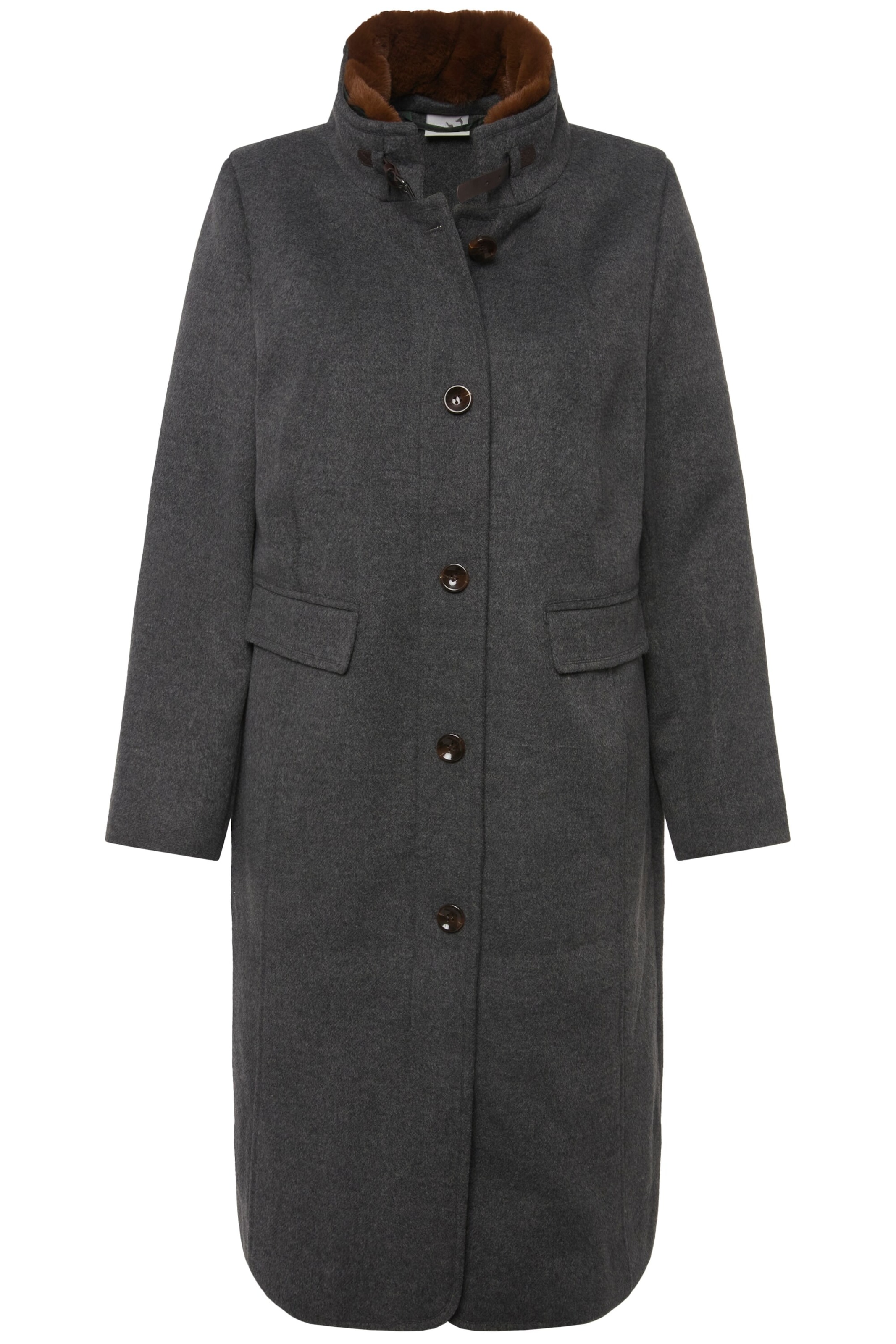 Ulla Popken Between-seasons coat in L-XL in Grey, Item view