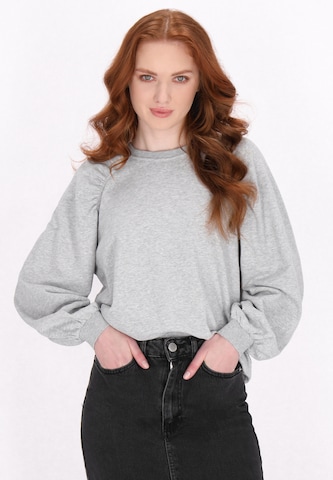Sweat-shirt DreiMaster Vintage en gris : devant