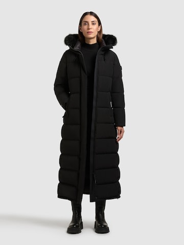 khujo - Casaco de inverno em preto: frente