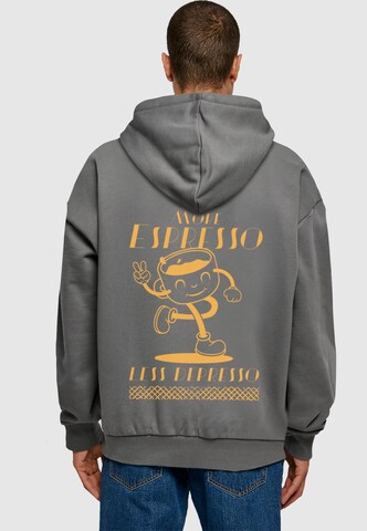 Merchcode Sweatshirt 'Espresso' in Grau: Vorderseite