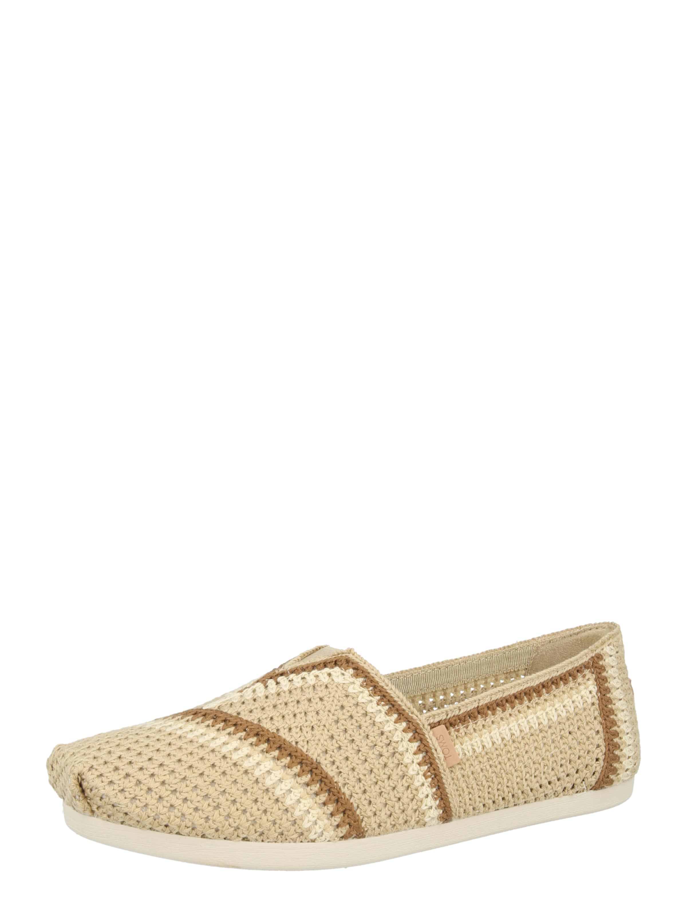 Chaussure basse 'ALPARGATA CLASSIC' TOMS en beige : devant