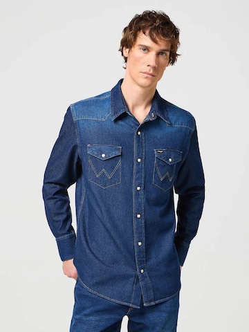 Maglietta di WRANGLER in blu: frontale