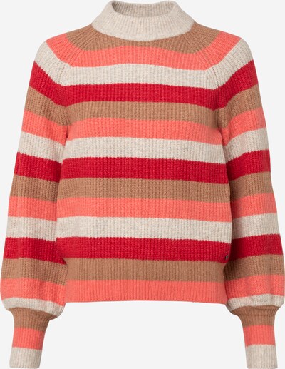 GARCIA Sweater in Cream / Light brown / Coral / Red, Item view