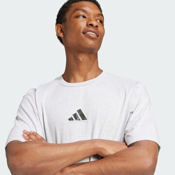 ADIDAS SPORTSWEAR Performance Shirt 'Codes Photoreal' in Grey