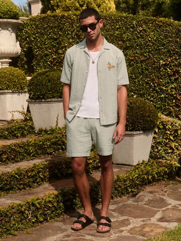 Next Rovný strih Košeľa - Zelená