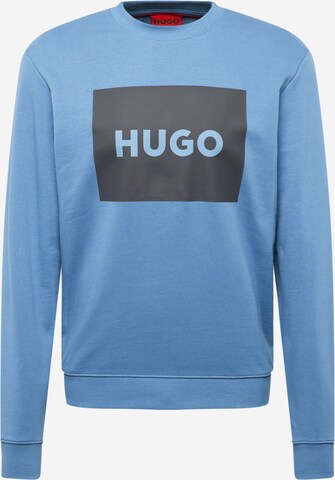 Bluză de molton 'Duragol' de la HUGO pe albastru: față