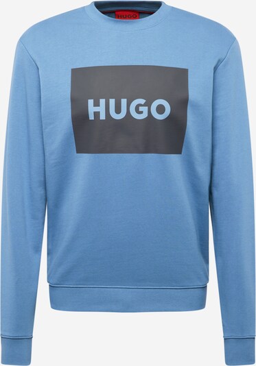 HUGO Sweat-shirt 'Duragol' en bleu ciel / noir, Vue avec produit