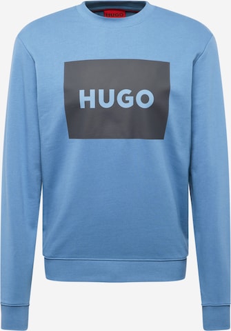 HUGO Sweatshirt 'Duragol' in Blauw: voorkant