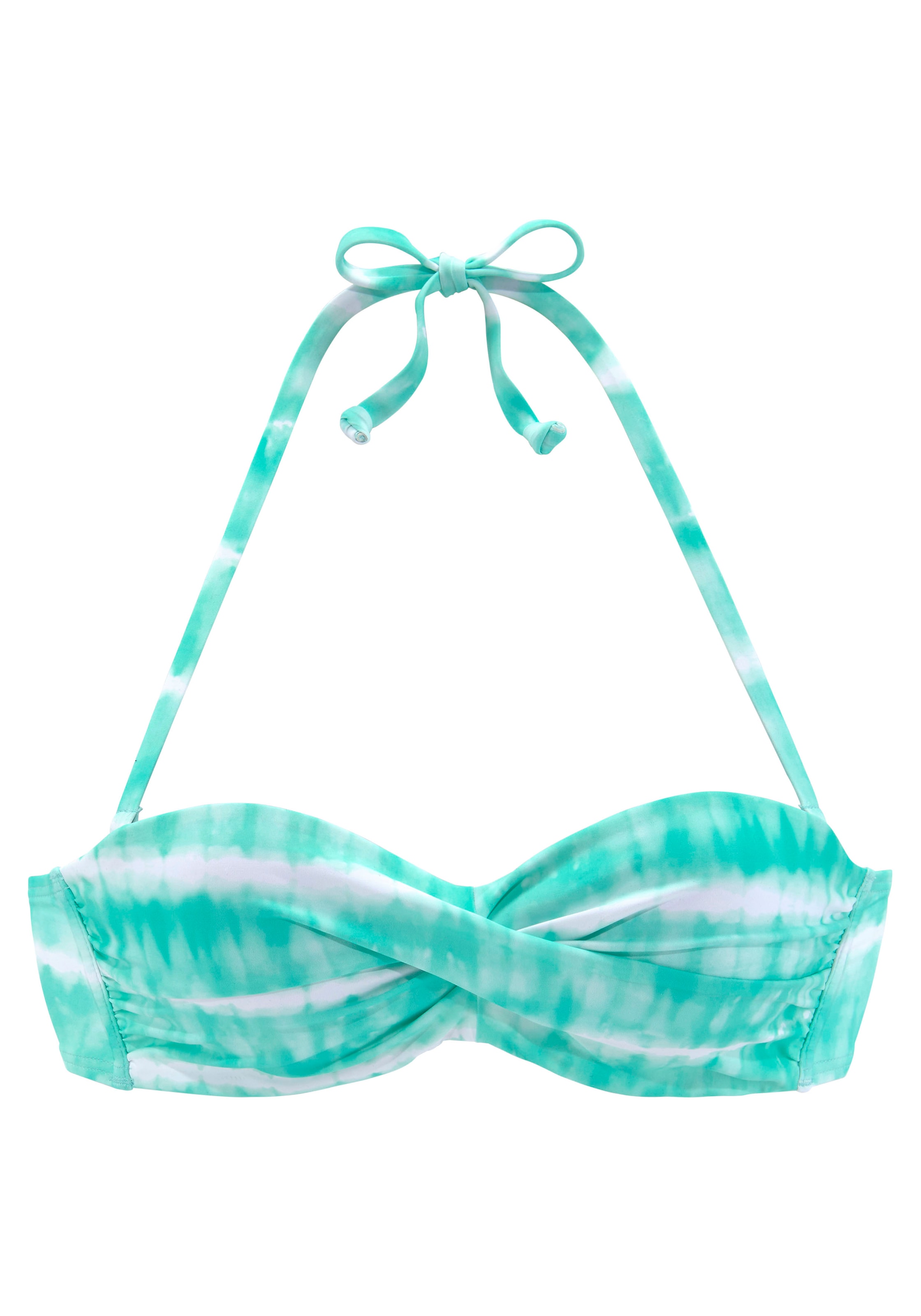 s.Oliver - Bandeau Top de bikini en verde: frente
